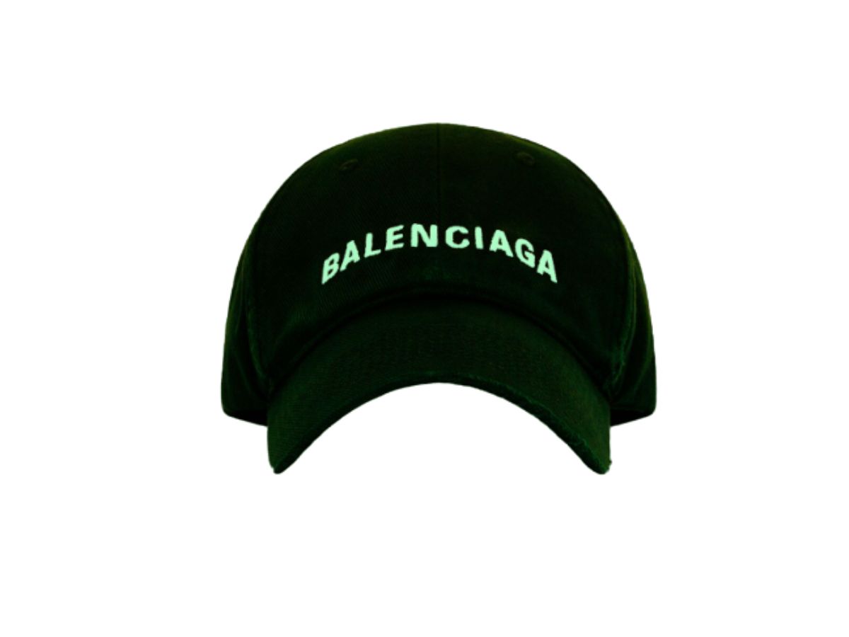 SASOM | accessories Balenciaga Logo Front Cap Glow In The Dark In Black  Check the latest price now!