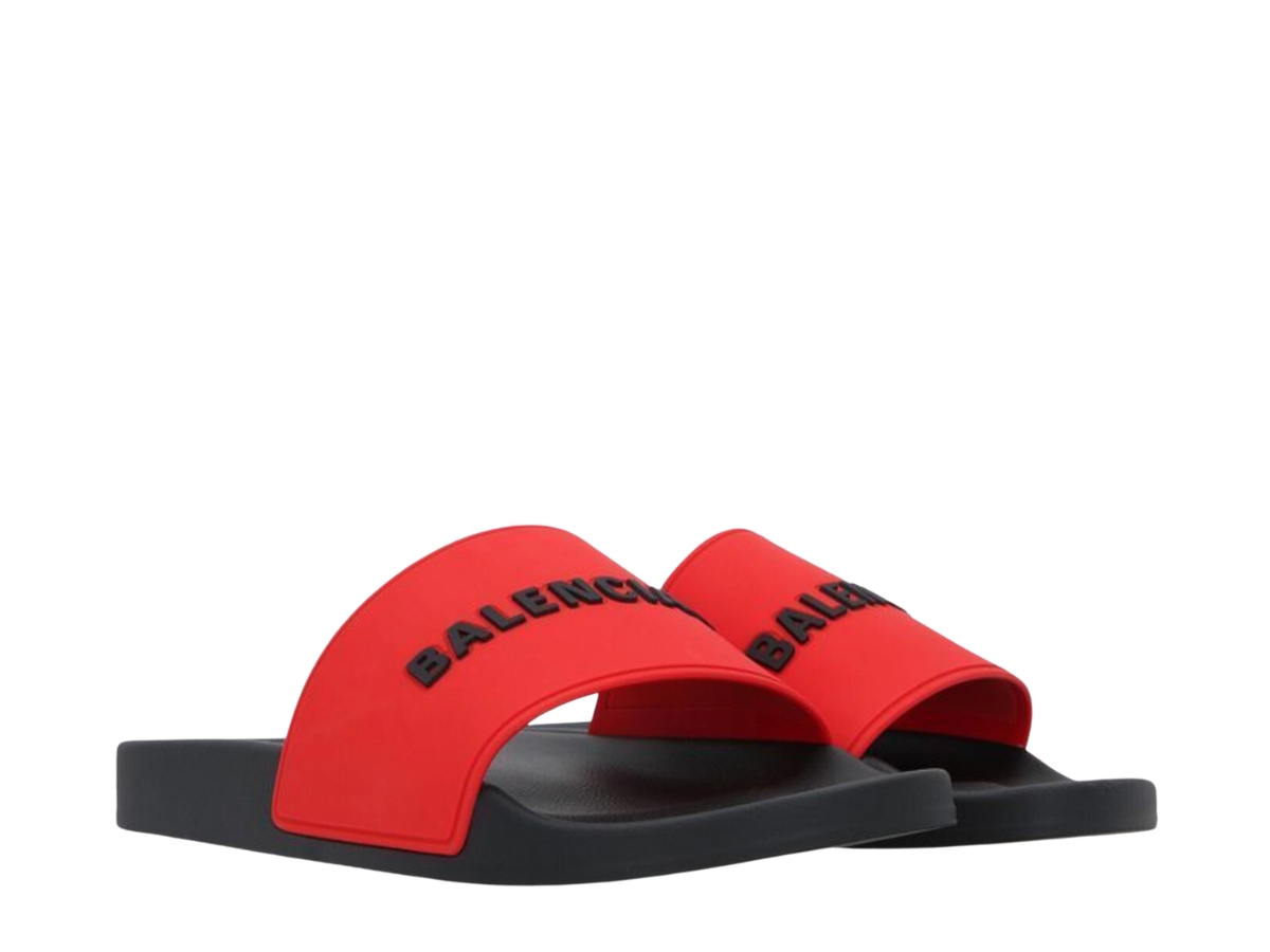 Red 2025 balenciaga slides