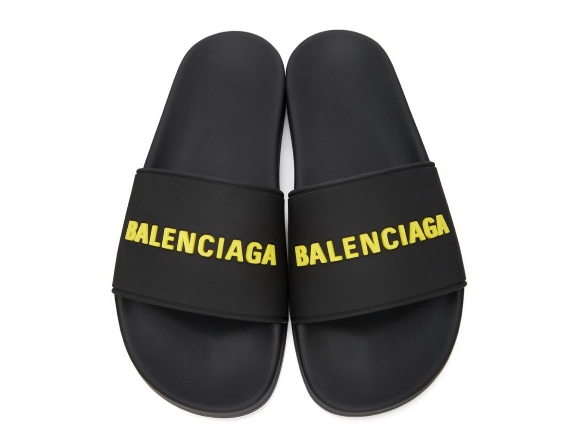 https://d2cva83hdk3bwc.cloudfront.net/balenciaga-logo-pool-slides-black---yellow-3.jpg