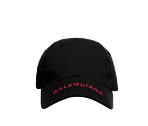 Balenciaga Logo Visor Cap Black-Red Shop Authentic at SASOM