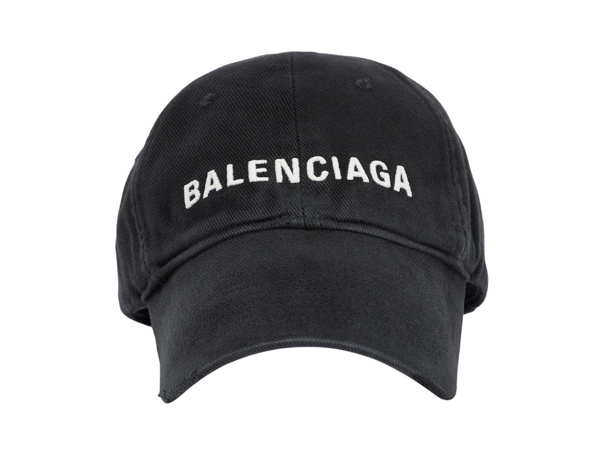 SASOM | accessories Balenciaga Logo Visor Cotton Baseball Cap Black Check  the latest price now!