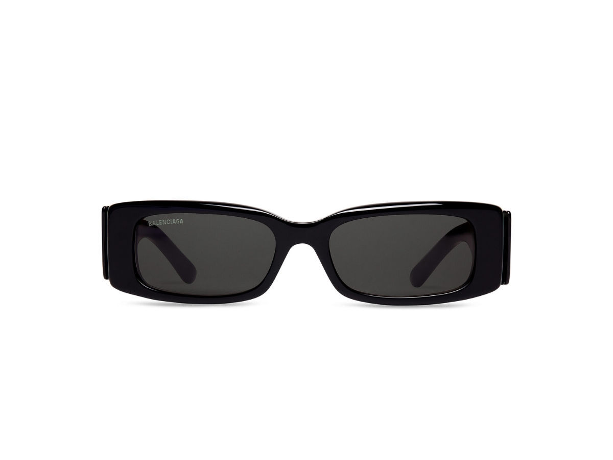 SASOM | accessories Balenciaga Max Rectangle Sunglasses In Black ...