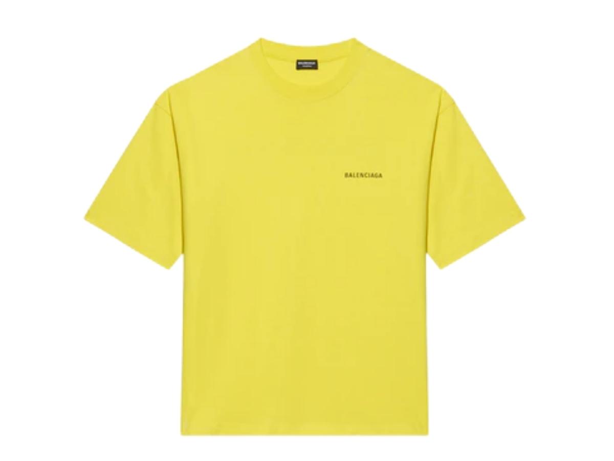 yellow balenciaga t shirt