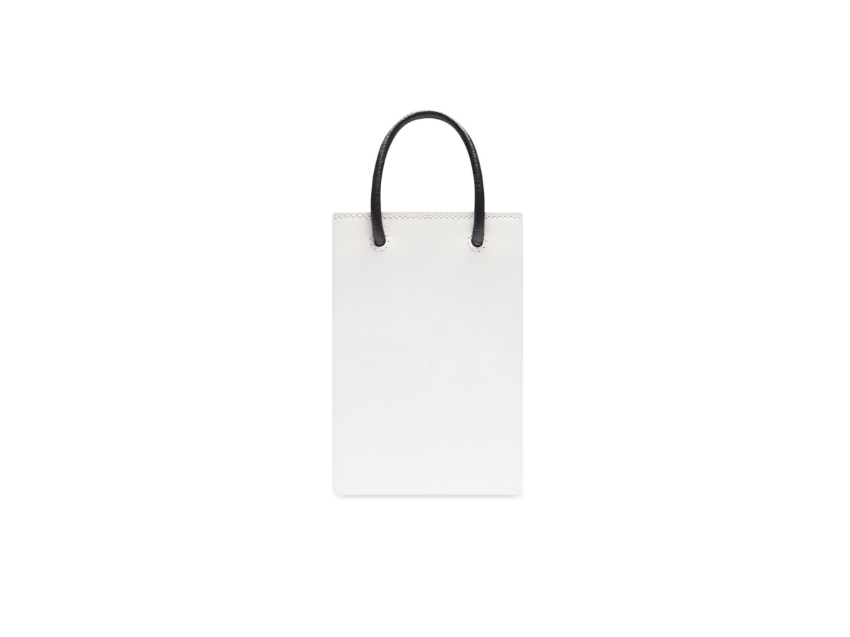 Sasom Bags Balenciaga Mini Shopping Bag In White Squared Calfskin Check The Latest Price Now