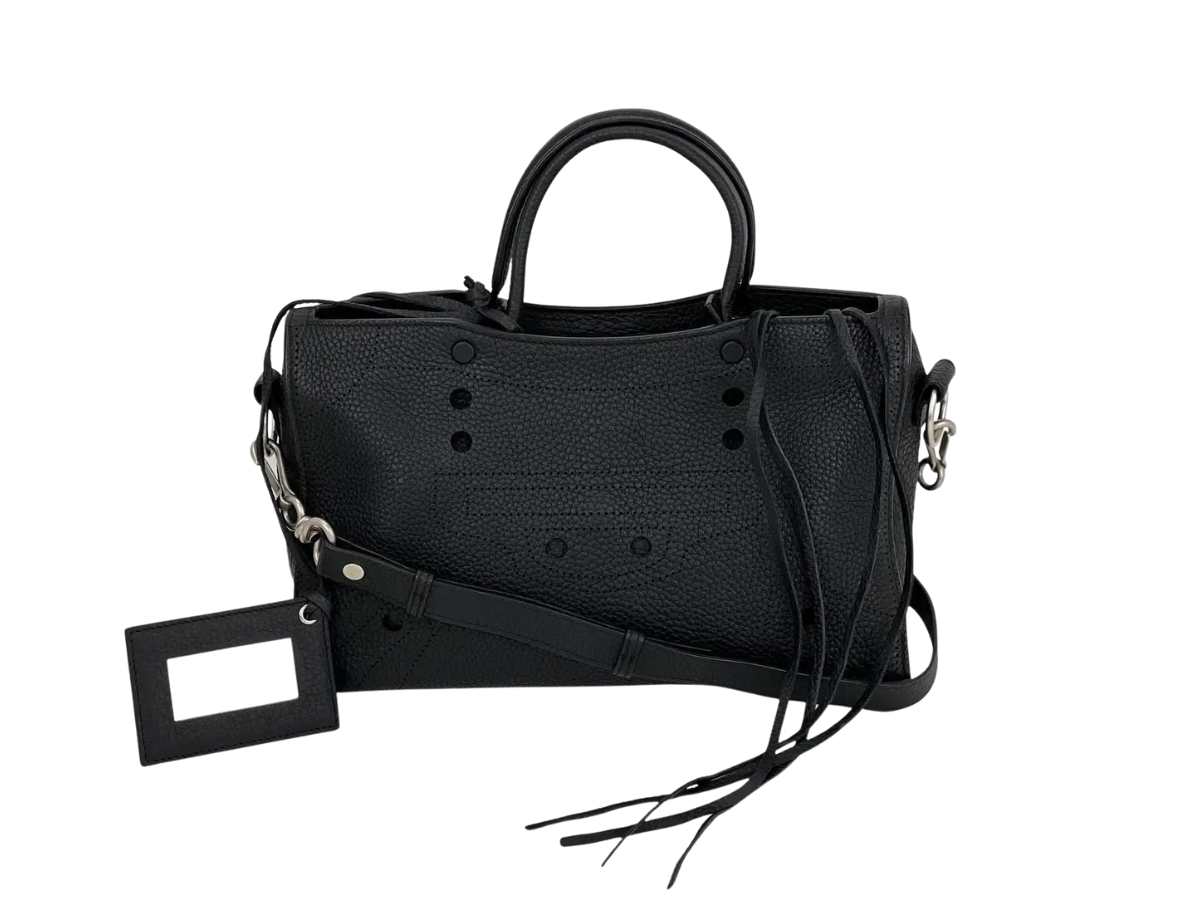 Balenciaga perforated sale city bag