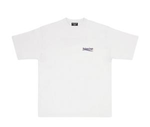 Buy Balenciaga Political Campaign Large Fit T-Shirt Pacific White at Sasom – Authentic and Ready to Ship