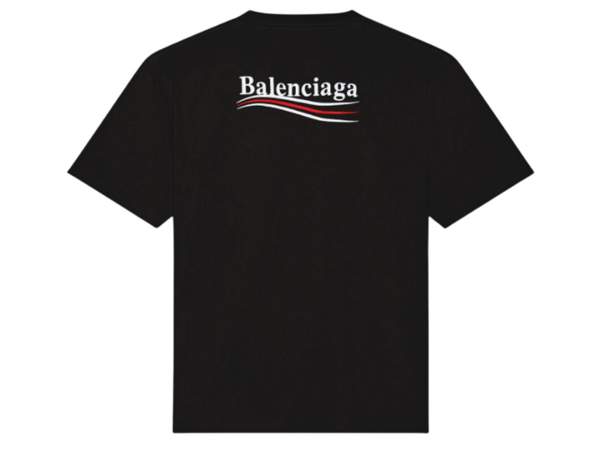 Balenciaga Political Campaign T Shirt Large Fit Black