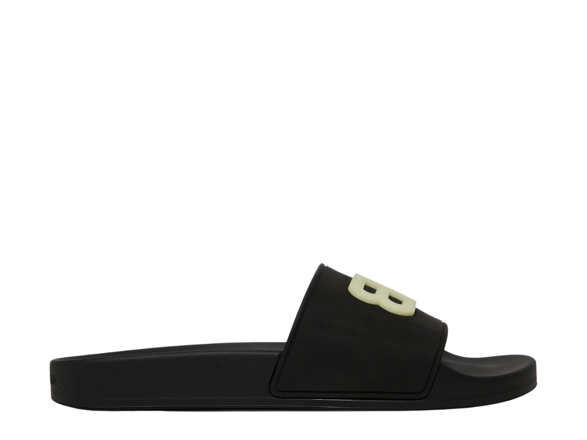 SASOM shoes Balenciaga Pool Slides Black Glow Check the latest