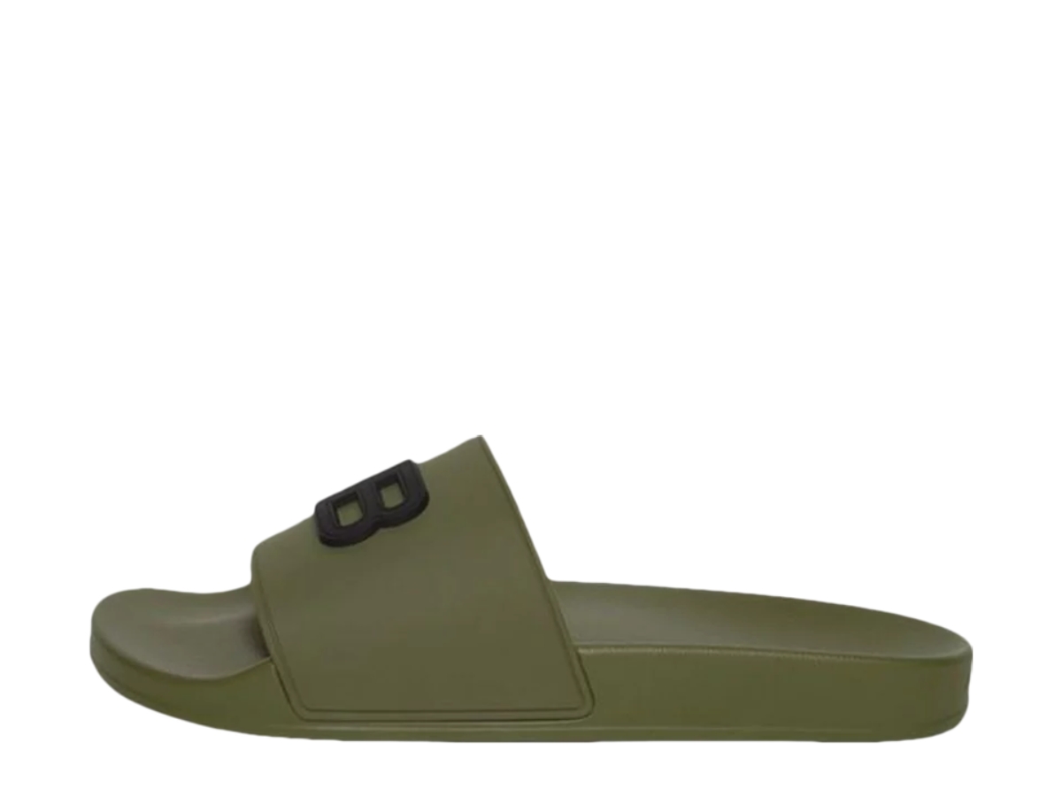 SASOM รองเท้า Balenciaga Pool Slides Khaki เช็คราคาล่าสุด