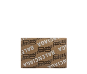 Buy Balenciaga Signature Mini Wallet In BB Monogram Coated Canvas and Allover Logo Beige at Sasom – Authentic and Ready to Ship