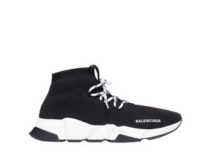 Balenciaga Speed Lace-Up Sneaker Black White