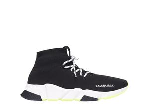 Balenciaga Speed Lace-Up Sneaker Black White Yellow