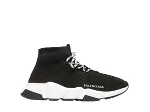 Balenciaga Speed Lace-Up Sneaker Black White (W)