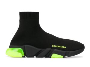 Balenciaga Speed Trainer Clear Sole Neon Green