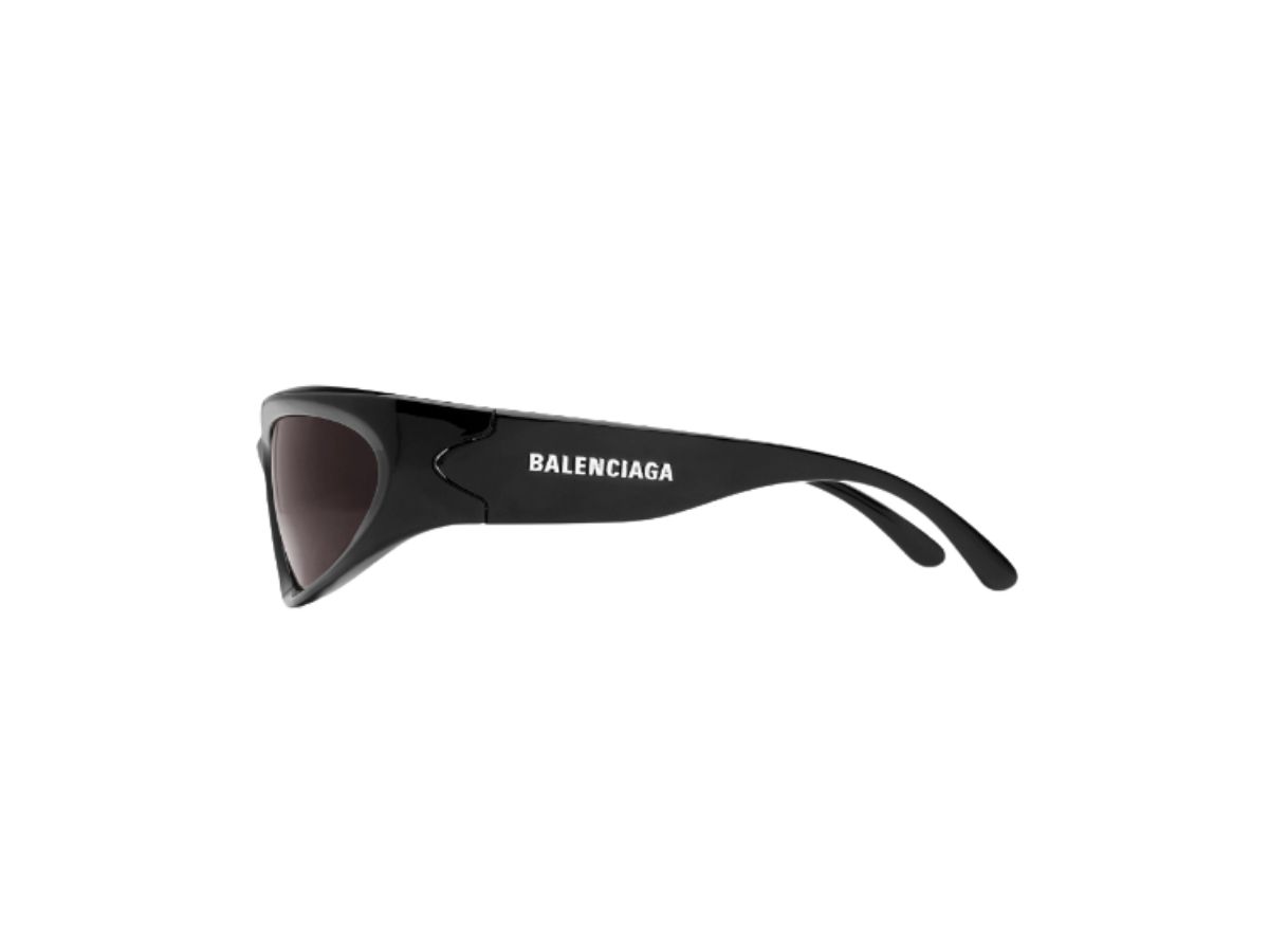 SASOM เครื่องประดับ Balenciaga Swift Oval Sunglasses In Black Bio