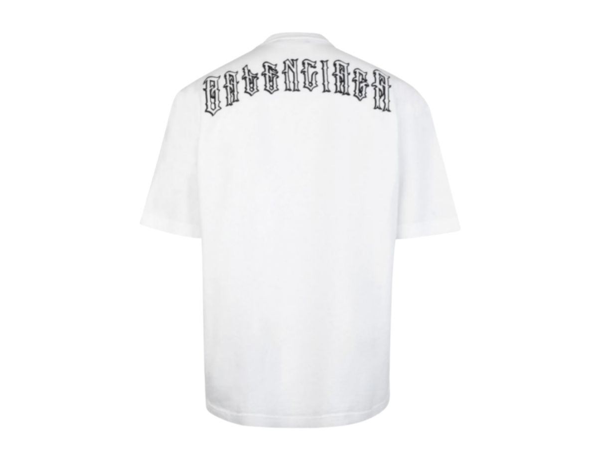 SASOM | apparel Balenciaga Tattoo White Tee Check the latest price now!