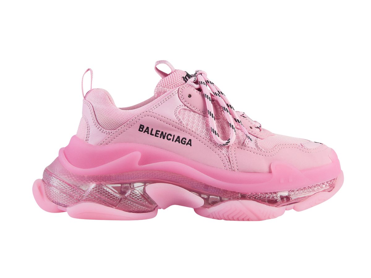 pink nike shoes with clear bottom