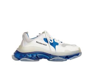Balenciaga Triple S Clear Sole Sneaker White Blue