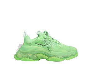 Balenciaga Triple S Clear Sole Sneaker Neon Green (W)
