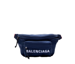 Balenciaga Wheel Belt Bag In Polyester Navy