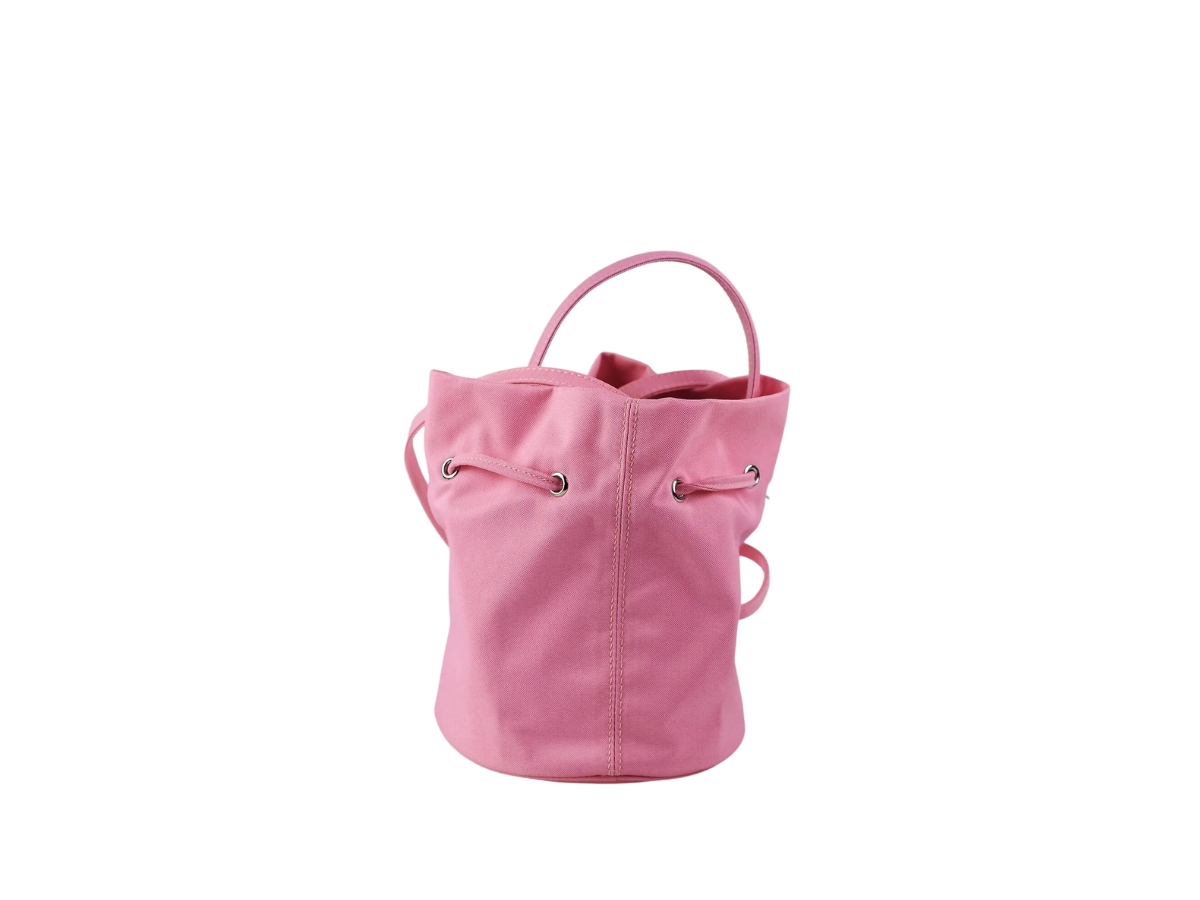 Balenciaga Wheel Nylon Bucket Bag in Natural