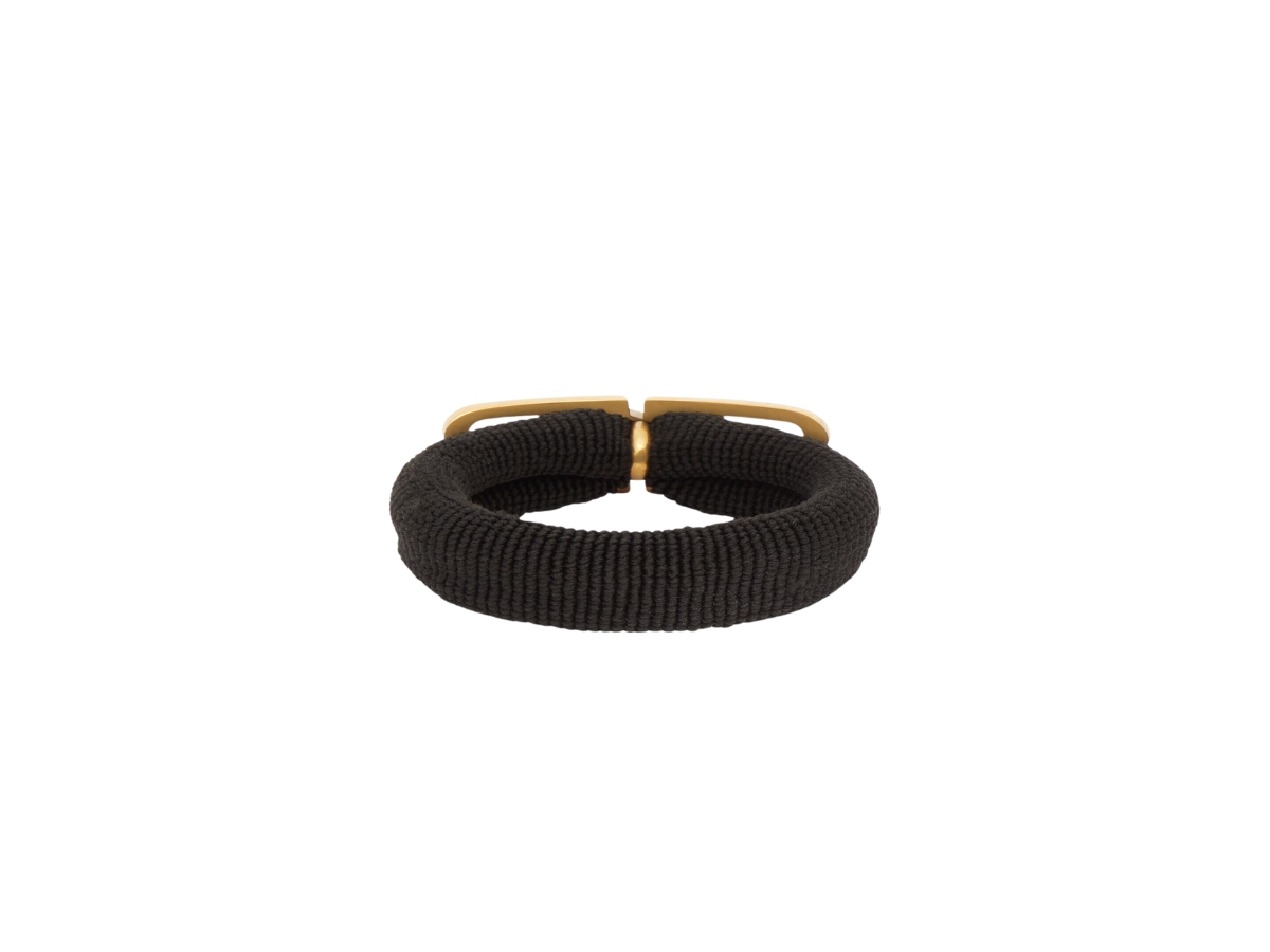 Balenciaga Women's BB Icon Hair Tie In Black Polyamide And
