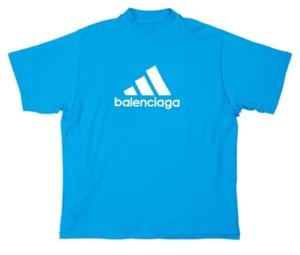Balenciaga x adidas Oversized T-Shirt Blue