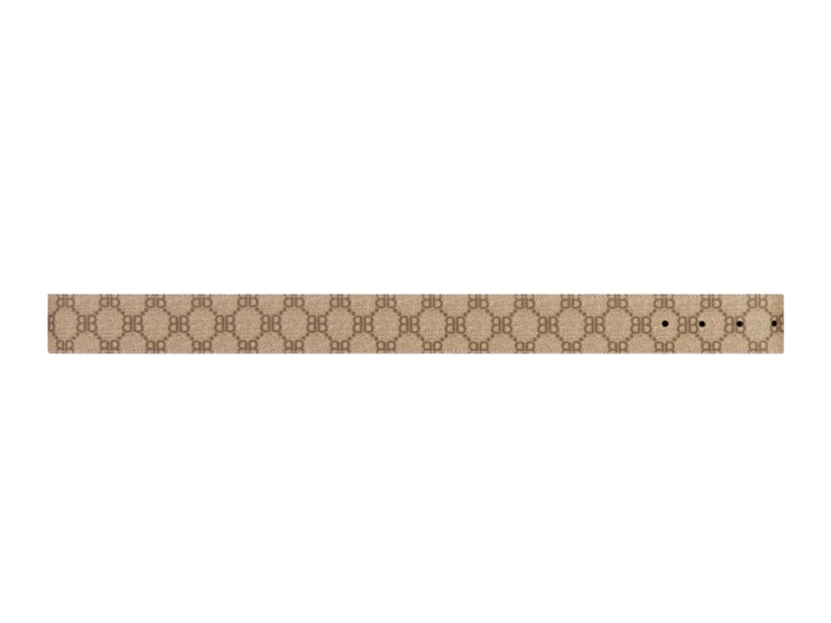 Balenciaga Hacker BB Monogram Belt in Beige Coated Canvas Cloth ref.872511  - Joli Closet