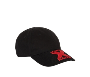 Balenciaga X-rated Cap In Red Cotton