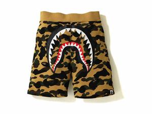 Buy BAPE 1st Camo Shark Sweat Short Yellow at Sasom – Authentic and Ready to Ship