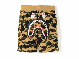 Buy BAPE 1st Camo Shark Sweat Shorts Yellow at Sasom – Authentic and Ready to Ship