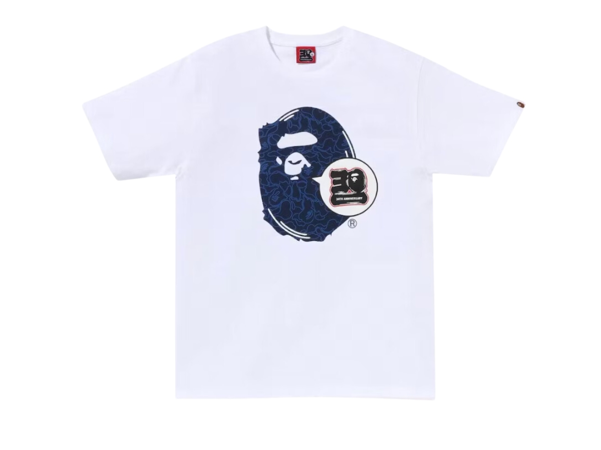 https://d2cva83hdk3bwc.cloudfront.net/bape-30th-anniversary-ape-head-tee-white-navy-1.jpg