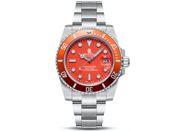 Buy BAPE A Bathing Ape Type 1 Bapex Watch (2022) Orange Silver at Sasom – Authentic and Ready to Ship