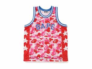 BAPE ABC Basketball Tank Top Pink