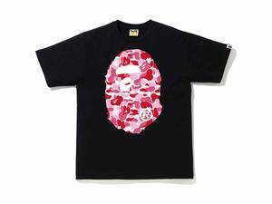 Buy BAPE ABC Camo Big Ape Head Tee Black/Pink at Sasom – Authentic and Ready to Ship