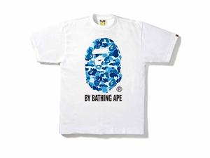 Buy BAPE ABC Camo By Bathing Tee White/Blue at Sasom – Authentic and Ready to Ship