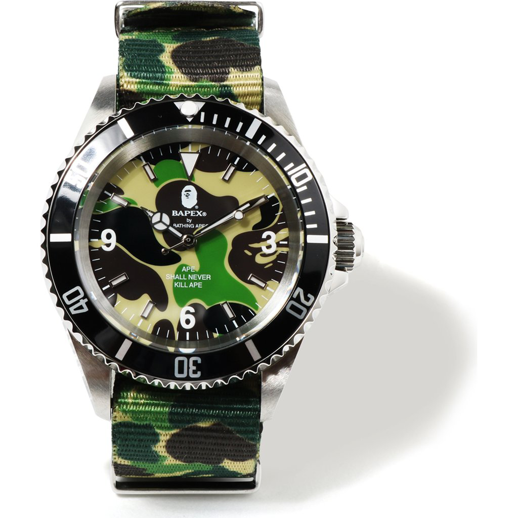 Buy BAPE ABC Belt Type 1 Bapex Watch Green SASOM buy-bape-abc-belt-type-1-bapex-watch-green-sasom