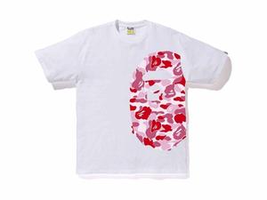 Buy BAPE ABC Side Big Ape Head Tee White/Pink at Sasom – Authentic and Ready to Ship
