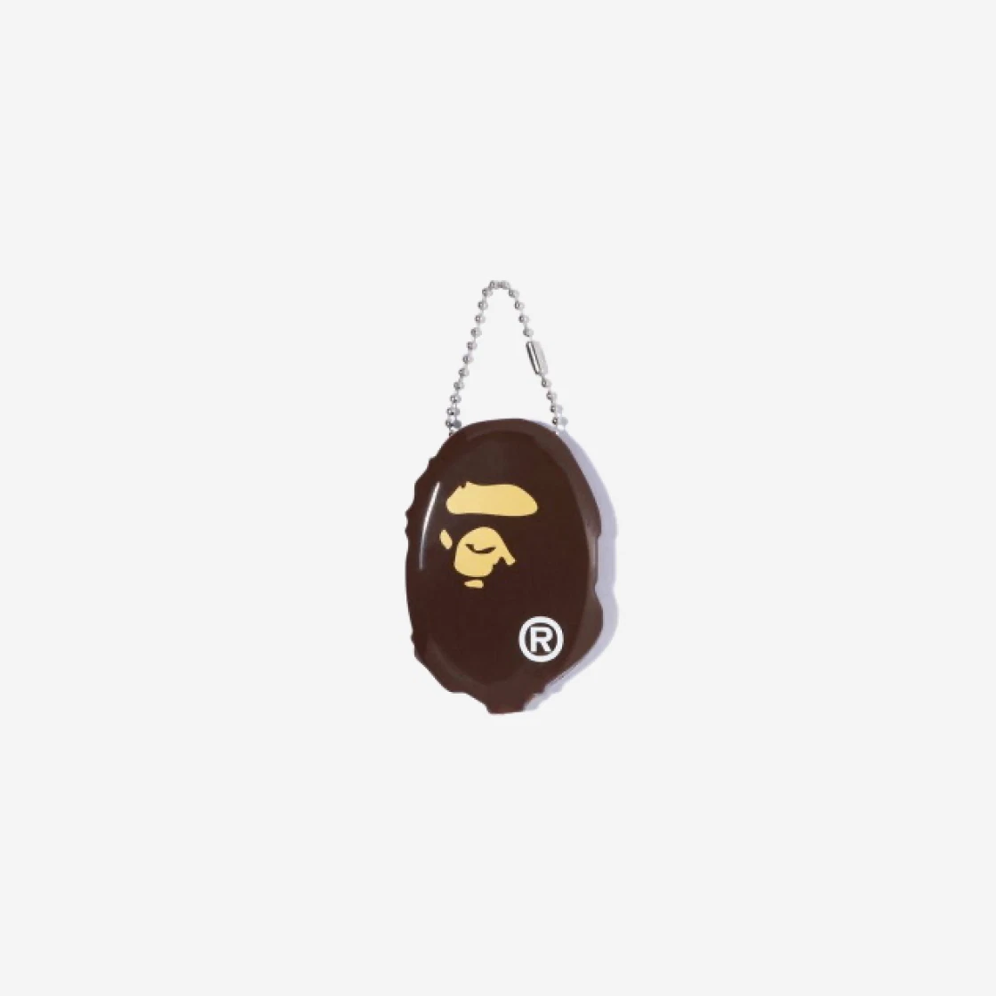 【A BATHING APE】 BAPE Ape Head Coin Case M Brown BAPE Ape Head Coin Case M Brown Shop Authentic at SASOM