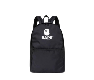 BAPE Backpack Daypack APE HEAD Logo Print Black (AW19)