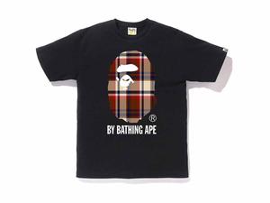 BAPE Check By Bathing Ape Tee Black/Red