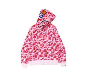 Buy Bape ABC Camo Shark Full Zip Hoodie Pink at Sasom – Authentic and Ready to Ship