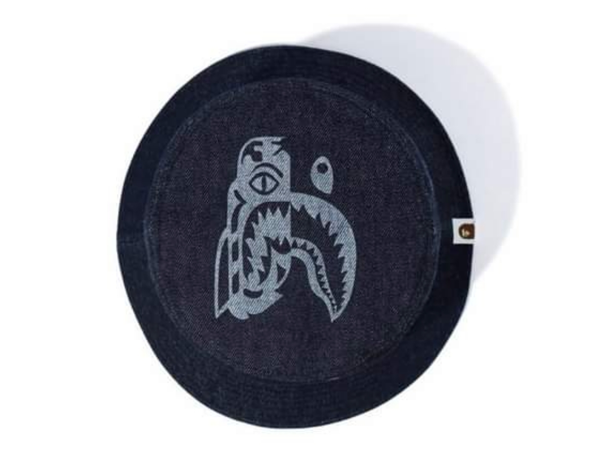 Sasom Accessories Bape Indigo Shark Tiger Hat Check The Latest Price Now