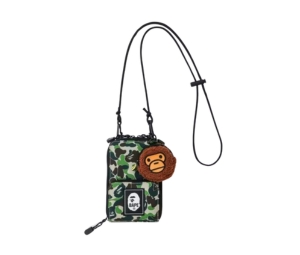 BAPE Kids Autumn Winter Collection Pouch With Coin Case Camo