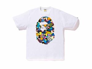 Buy BAPE Multi Camo Big Ape Head Tee White/Black at Sasom – Authentic and Ready to Ship