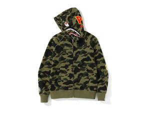 Buy Bape SS19 1st Camo Shark Full Zip Hoodie Green at Sasom – Authentic and Ready to Ship