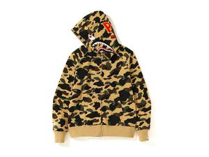Buy Bape SS19 1st Camo Shark Full Zip Hoodie Yellow at Sasom – Authentic and Ready to Ship