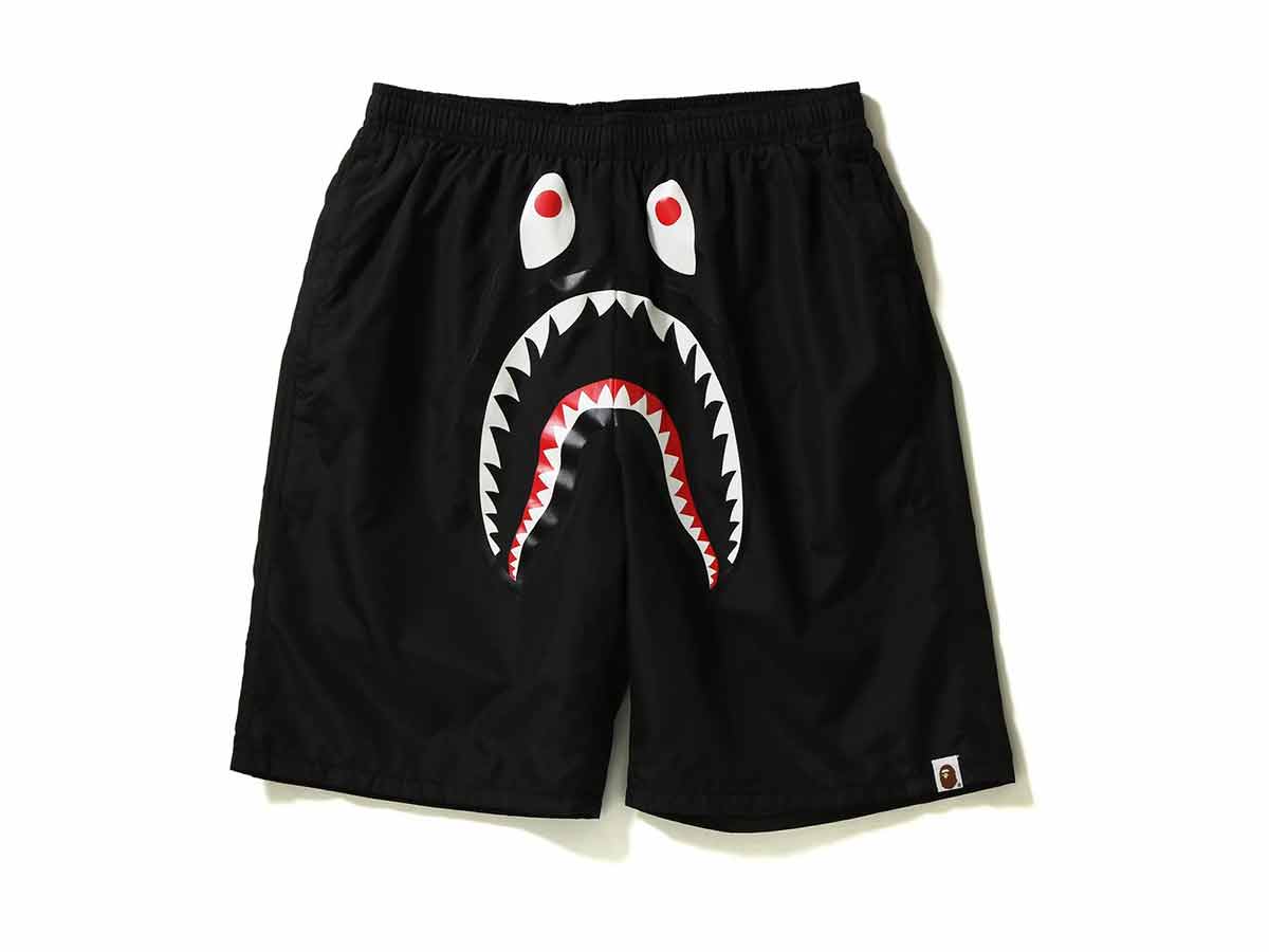 ช้อป BAPE Shark Beach Shorts Blackของแท้ที่ SASOM