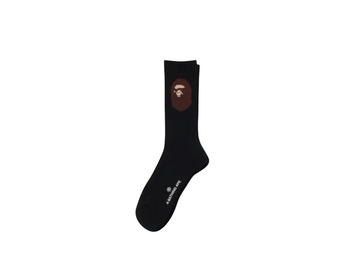 Buy BAPE Ape Head Socks Black at Sasom – Authentic and Ready to Ship