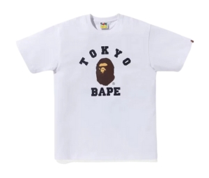 Buy BAPE Tokyo College City Tee White at Sasom – Authentic and Ready to Ship